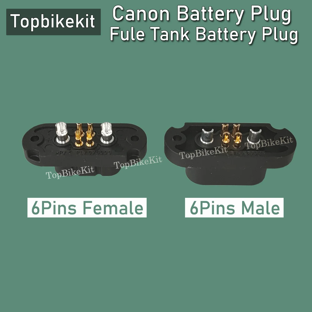 Ebike Shanshan Canon Battery 6pins Power Plug Connector/ Ebike Battery 6pins Plug connector Male/Female for Fule Tank ebike battery holder