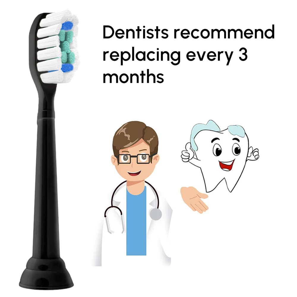 8 Pcs Replacement Toothbrush Heads Compatible with Philips Sonicare Diamond Clean Electric Brush Head Hx6920 4100 5100 6100 1100