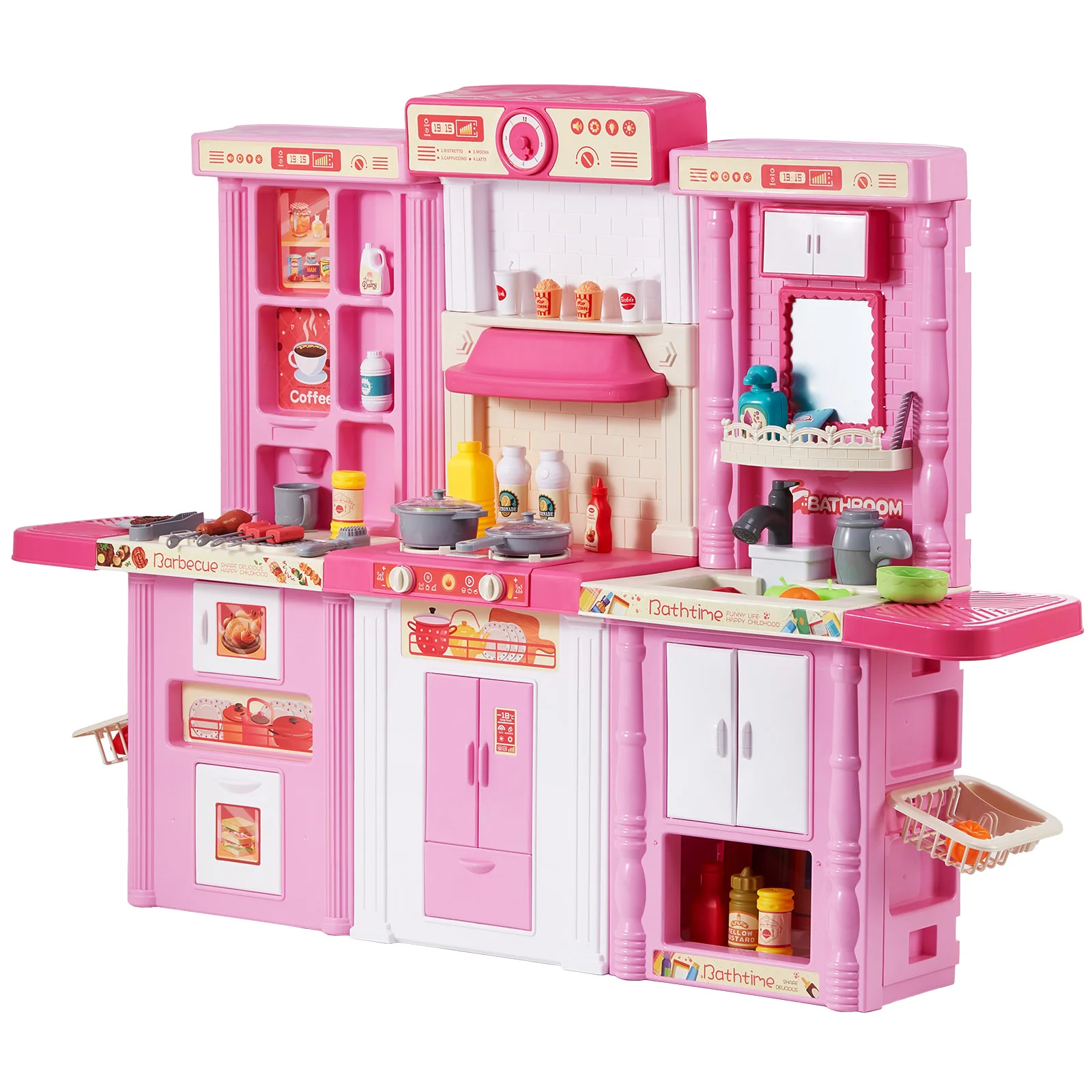 Kids Kitchen Playset with Sounds and Lights