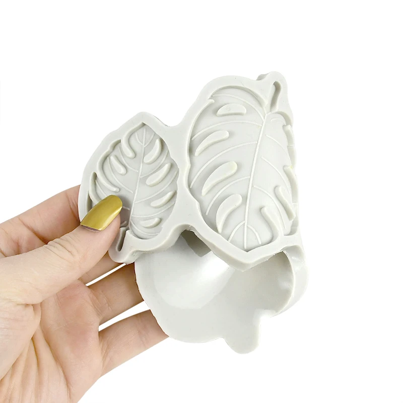 Fondant Animal Biscuit Mold Forest Jungle Green Turtle Leaf Cookie Stamp For Kids Wild One Birthday Party DIY Baking Cake Decor