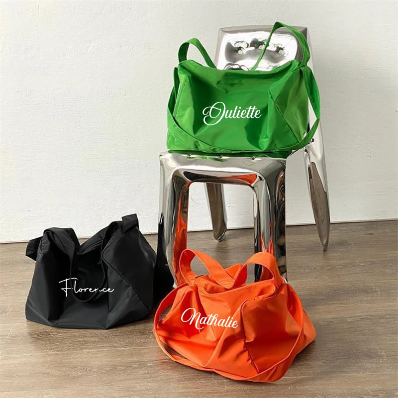 Personalized Gym Bag Travel Yoga Workout Women Duffle Bag Bridal Weekend Girls Trip Duffel Waterproof Custom Name Business Logo