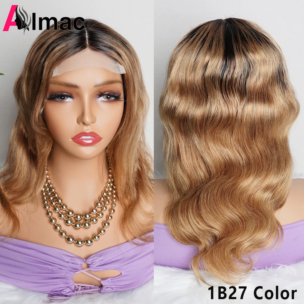 ombre honey blonde body wave closure indian human transparent lace almac