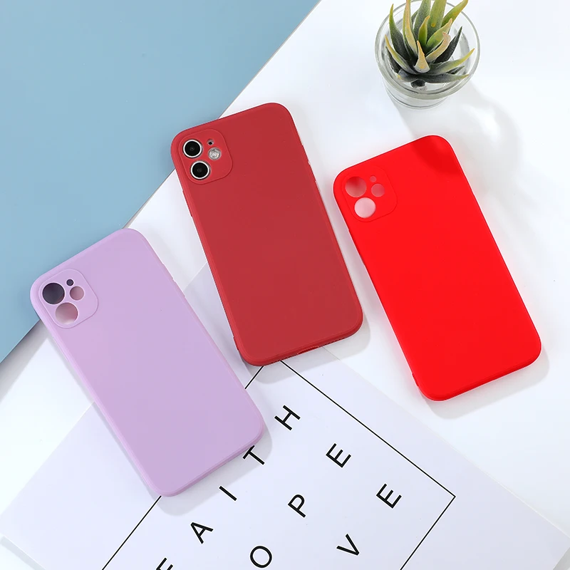 Silicone Candy Protective Phone Case with New Lens Design