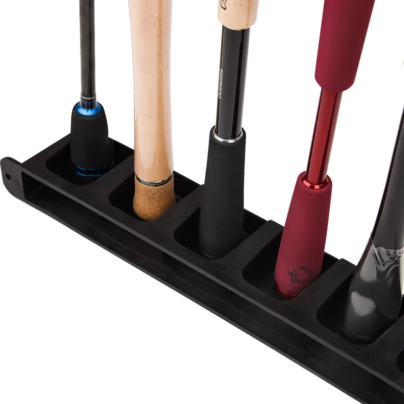 KABA Fishing Rod Rack Pole Holders Wall-mounted High-strength ABS For Garage Fishing Pole Display Stand Fixed Frame