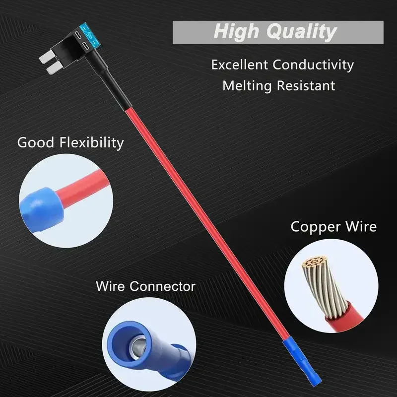 10/5pcs 32V MINI SMALL MEDIUM Size Car Fuse Holder Add-a-circuit TAP Adapter Micro Mini Standard ATM Blade Fuse For Cars Vans For Fuse Holder