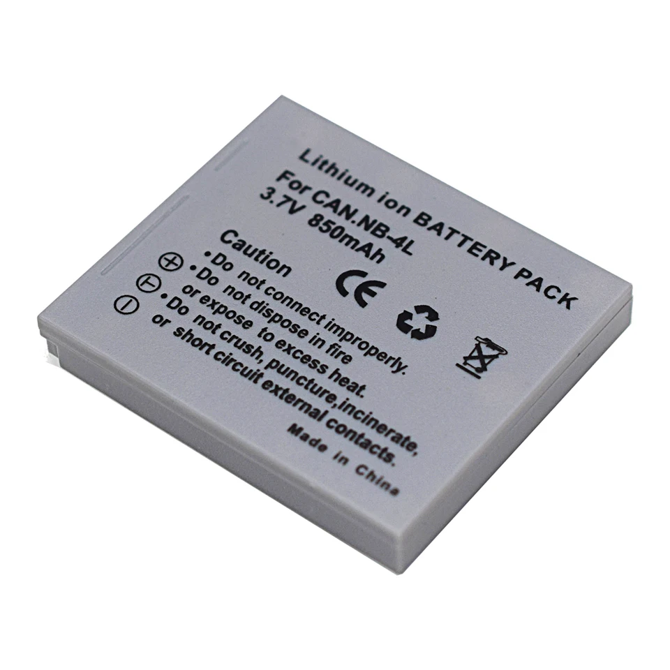 TECHTEK Batteria 850mAh compatibile con [Canon] Digital IXUS