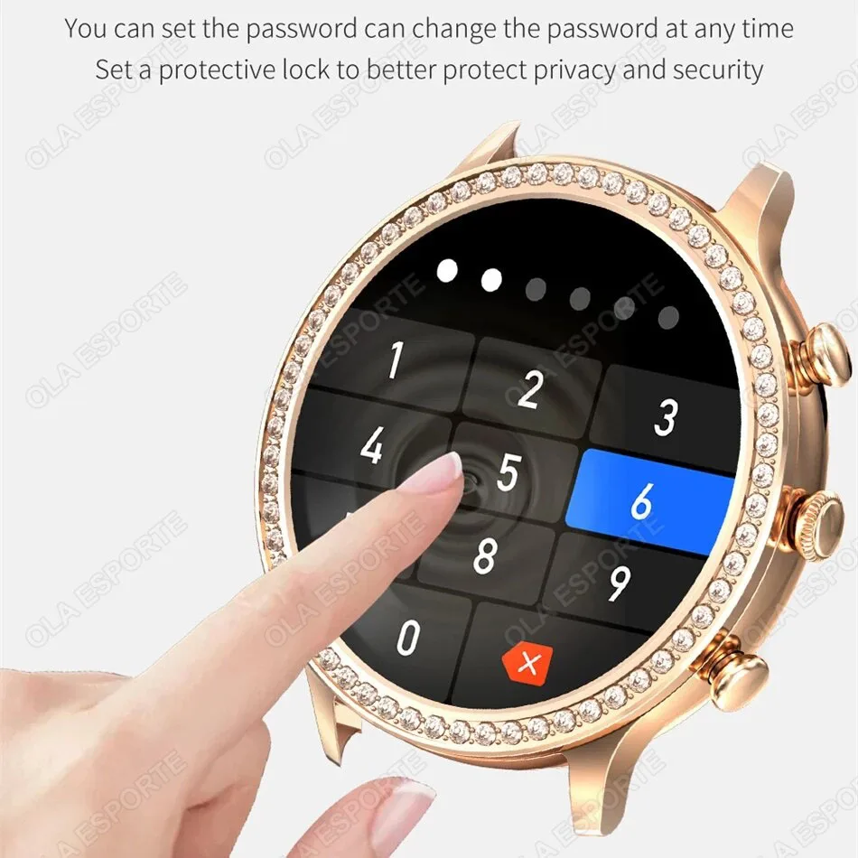 For Huawei Xiaomi Apple Samsung Smart Watch Women Ladies 2024 New Bluetooth Call Sport PPG+ECG SmartWatch for Women Present Gift 3