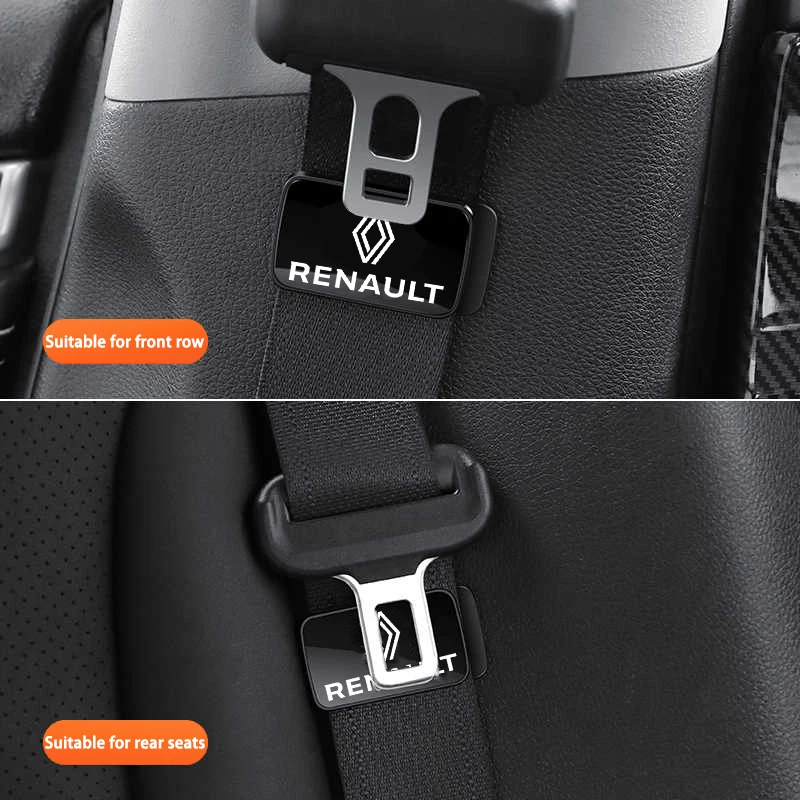 새로운 Renault Clio Megane Captur Master Logan Kangoo Trafic Duster 용 자기 자동차 인테리어 안전 벨트 홀더 안정기