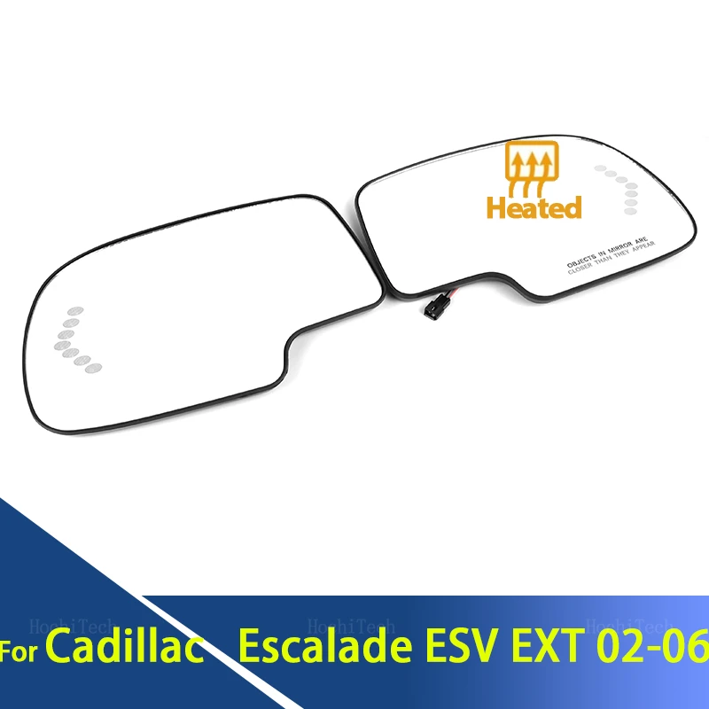 

Side Heated Wide Angle Wing Mirror Glass Lens Right or Left for Cadillac Escalade EXT ESV 2002 2003 2004 2005 2006 Accessories