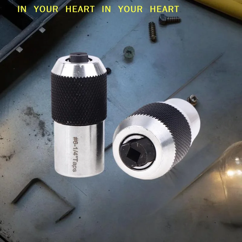 【X】1Pcs 탭 소켓 1/2 1/8 사각 탭 소켓 어댑터 M3-M12 리머용 조정 가능한 래칫 렌치 전동 공구 나사 추출기