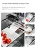 Silver Nano 304 Stainless Steel Digital Display Waterfall Sink Multifunctional Vegetable Washing Pool Integrated faucet 2