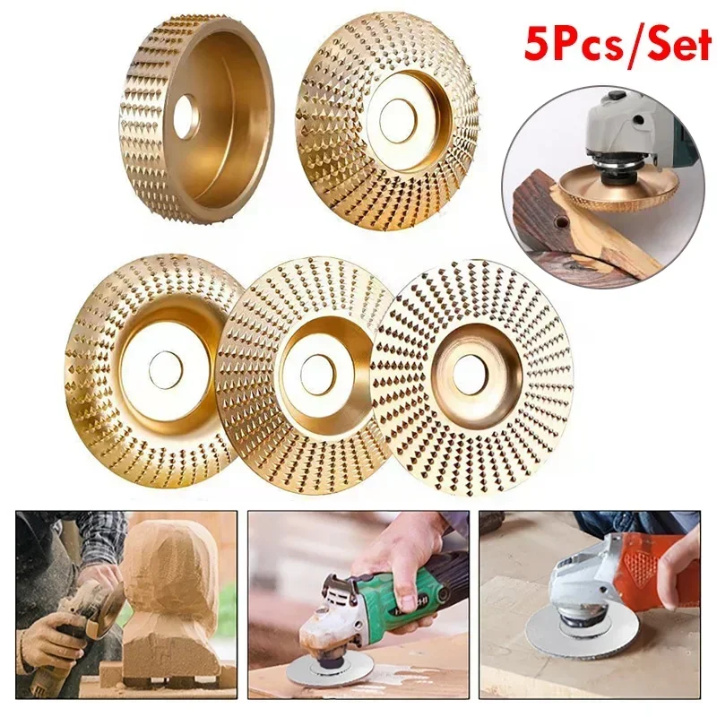 5PcssetAngleGrindingDiscsWoodGrindingPolishingWheelRotaryDisc