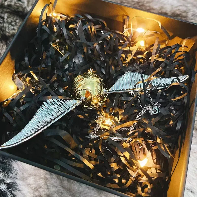 Jewelry Box Storage Golden Snitch Ring Boxes Wedding Souvenirs Birthday Rings Display Holder Organizer Accessories for Women