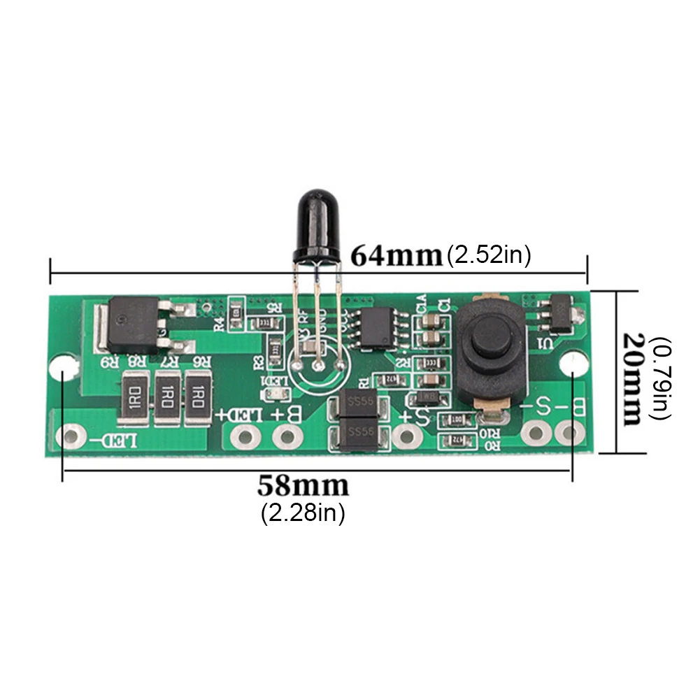 3.2V 3.7V Solar Street Light Control Panel Circuit Board with Remote Control Solar Light Circuit Board