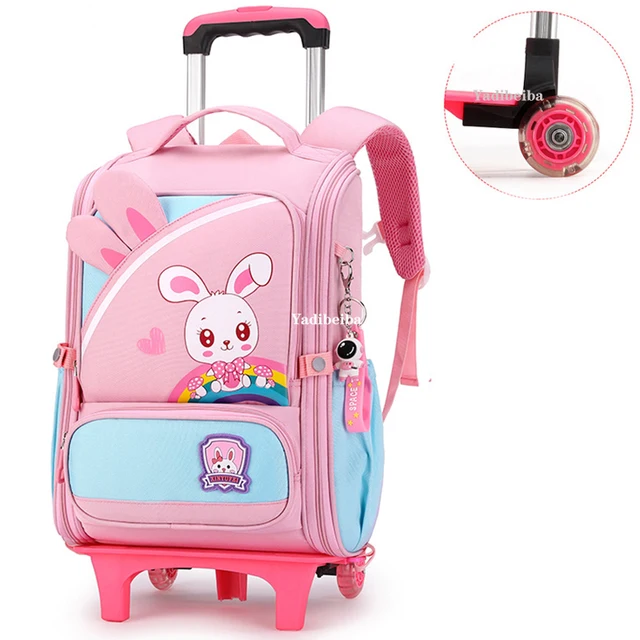 Wheeled School Bags Girls Boys Rolling Wheeled School Backpack Girls