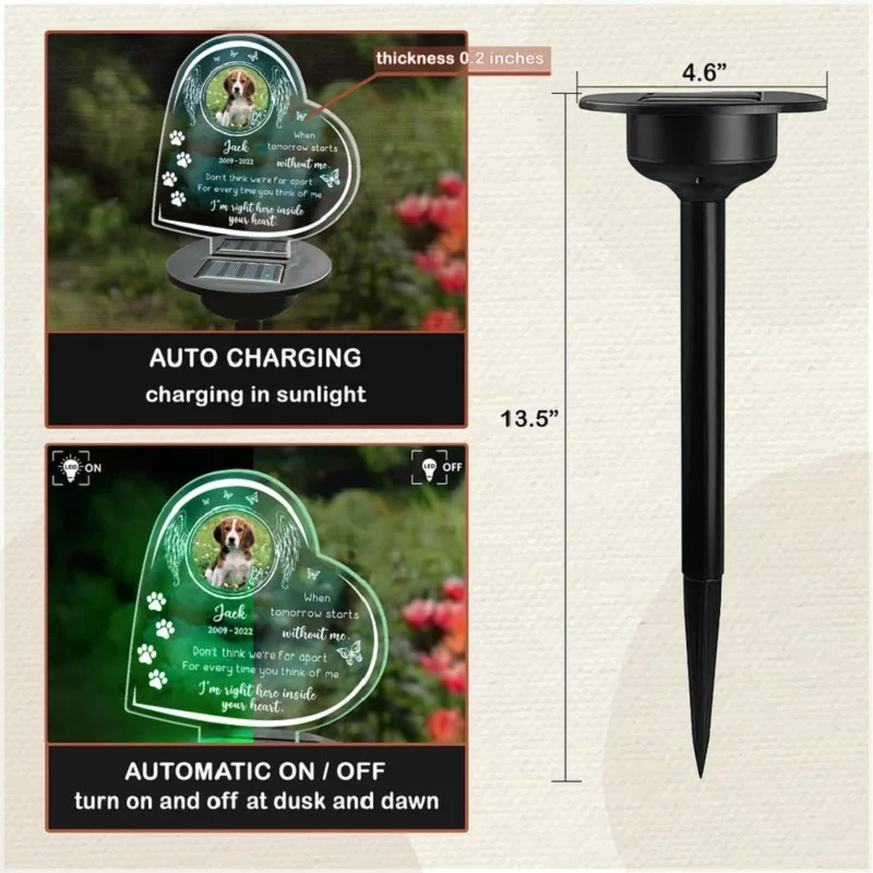 Pet Memorial Solar Night Light 2