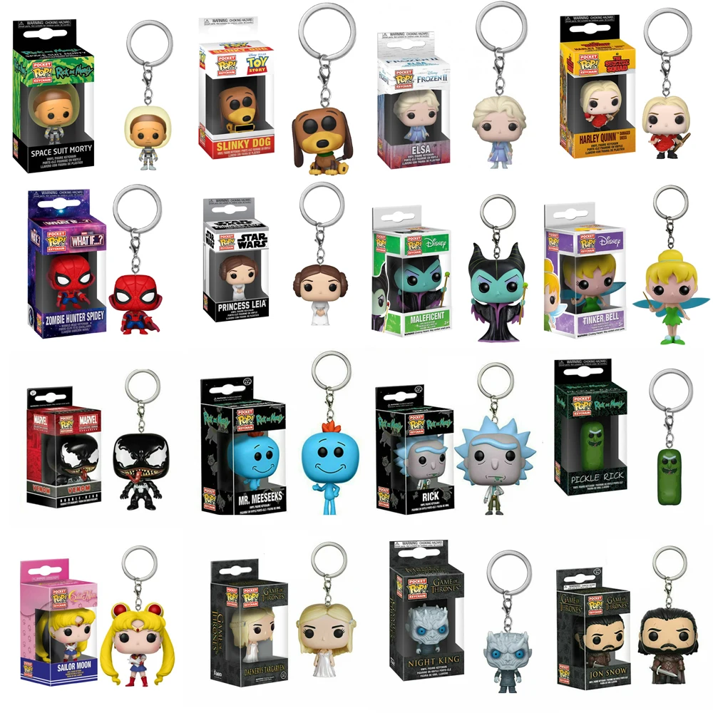 thumbnail image 2 of Funko POP Llavero Elsa Anna Olaf Toy Story Pixar EVE WALL-E Juguetes Muñeca Juego de Tronos Jon Snow Figuras de Acción de Vinilo Juguetes, 2 of 5