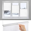 Pleated Blind, Klemmfix, No Drilling,Folding Roller Blind, Window Blind for Doors and Windows, Opaque, Privacy Protection, 5