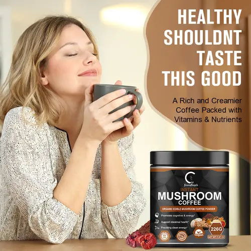 GPGP GreenPeople 226G Lion's Mane Mushroom Coffee with Reishi,Cordyceps &Turkey Tail-Energy,Mental Clarity & Focus,Brain Booster - Image 6