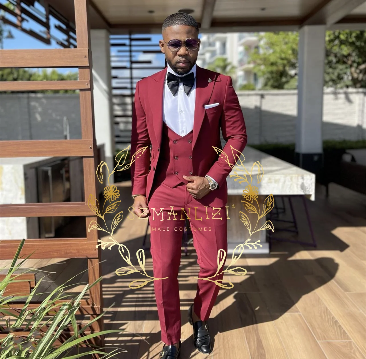 

Groom Tuxedo Wedding Suit For Men 2022 New Arrival Handsome Casual 3 Pieces Set Men Suit Slim Fit Peaked Lapel Tuxedo Groomsmen