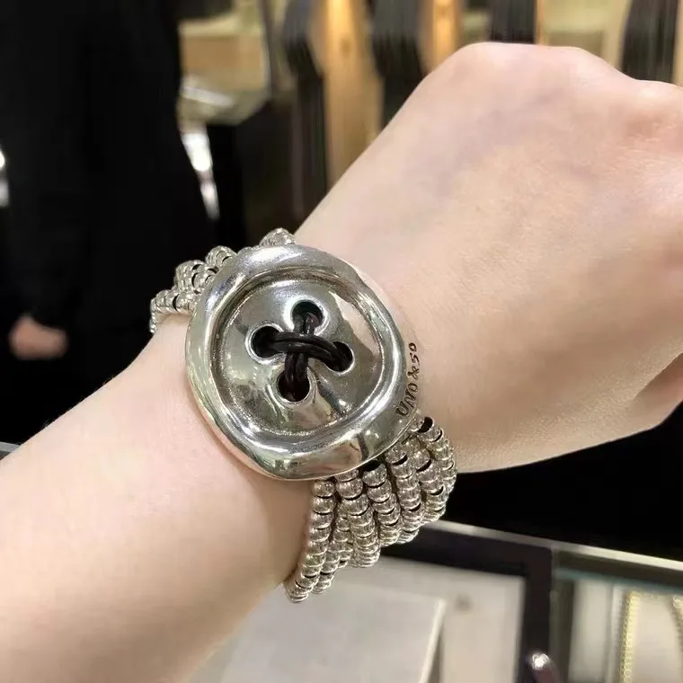 2022 New Stainless steel alloy Silver Color Bead Necklace Can Be Given As A Gift To Women with Free Wholesale Shipping