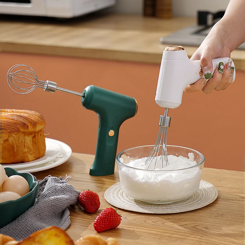 Wireless Egg Beater, Handheld Electric Mixer, Home Baking Cake Cream  Whipper, Mixer