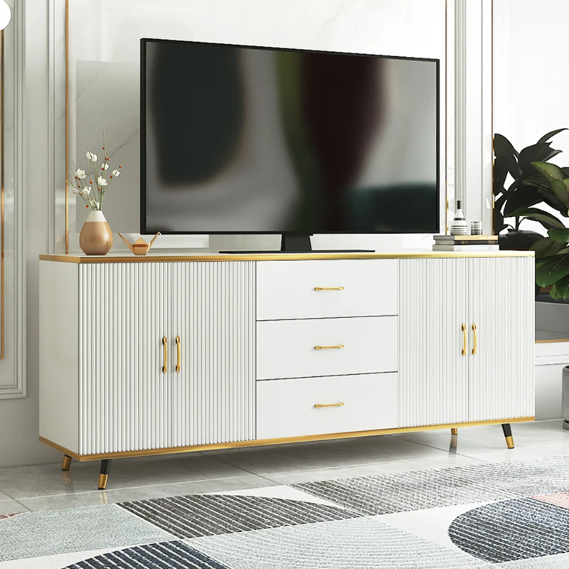

Shelf Wooden Tv Stand Monitor Shelf Wall Mount Display Place Cabinet White Tv Stand Mueble Tv Madera Natural Salon Furniture