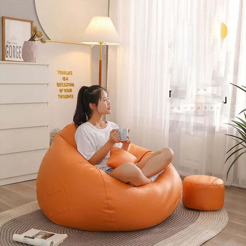 Comfy Bean Bags Adults Sofa Exterior Reading Relaxing Chair Accent Filler  Included Divani Da Soggiorno Furniture Living Room - AliExpress