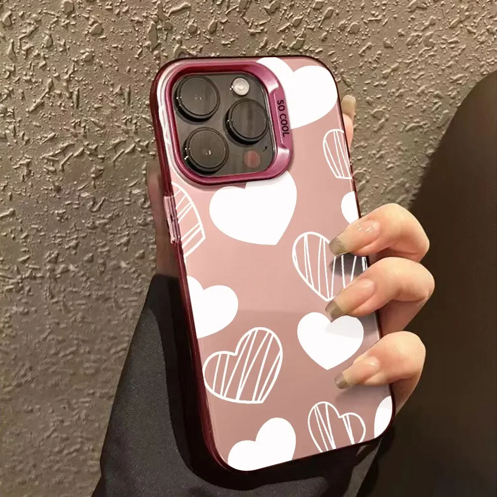 Elegant Black Love Design Shockproof Phone Case