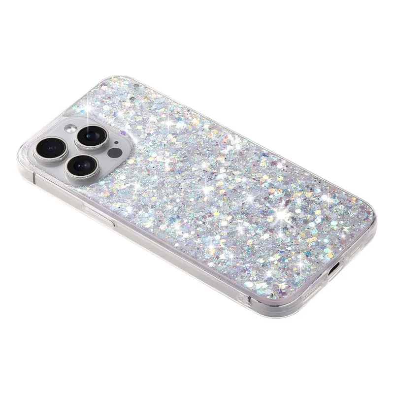 Starry Glitter Pink Sequin Anti-fall Phone Case - Hard Silicone Back Cover