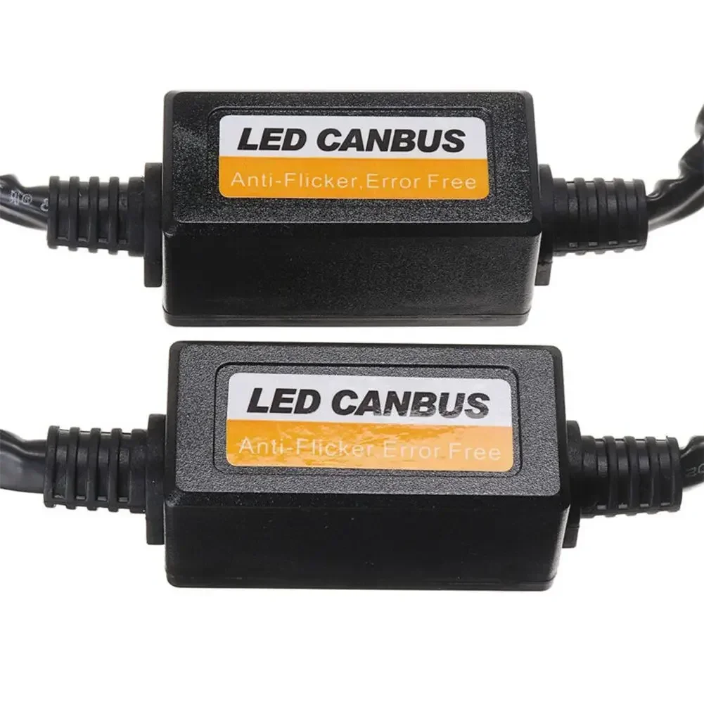 2pcs H7 LED Headlight Canbus Decoders Anti Flicker Fit For H7 Socket DC 9V-16V