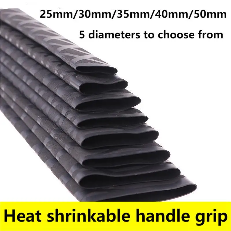 Heat Shrink Tube Non-Slip For Fishing Rod/Racket/Bike Handle/Tripod DIY 1M 20/25/30/35/40/50mm Optional