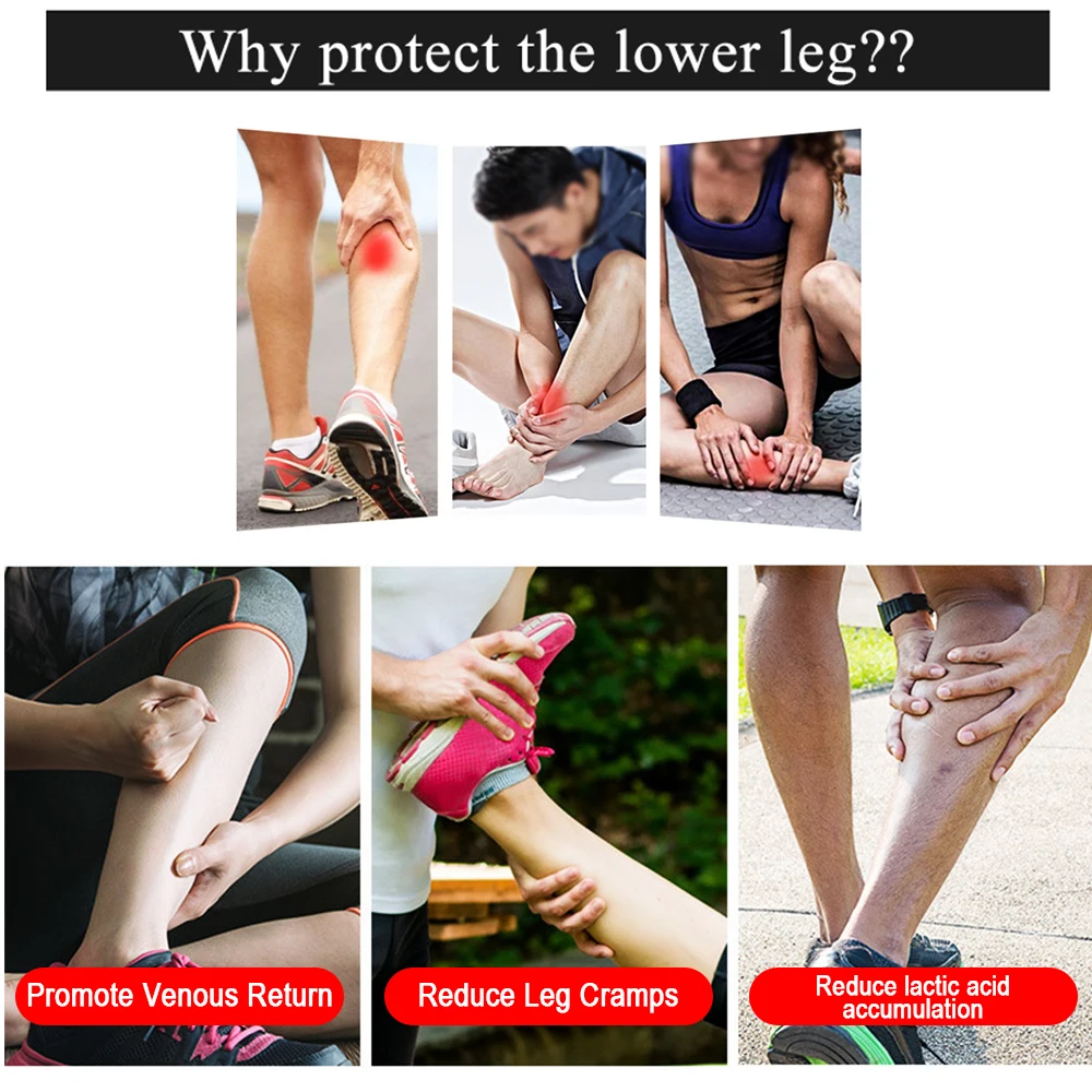 1Pcs Leg Compression Sleeve for Soccer Sports-Calf Shin Guard Support Sleeve Footless Socks Legs Pain Relief for Men Women Gym soccer shin guards shin guard pads calf compression sleeves calf compression sleeve