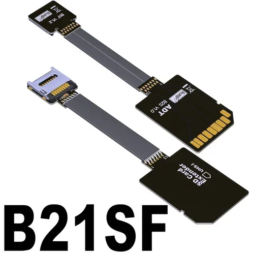 Prolunga Micro SD Prolunga Cavo Per Schede Micro SD (TF) - Adattatore Flessibile Lungo 48cm, Per Posizionamento Comodo Extender Vodafone - Foto 3