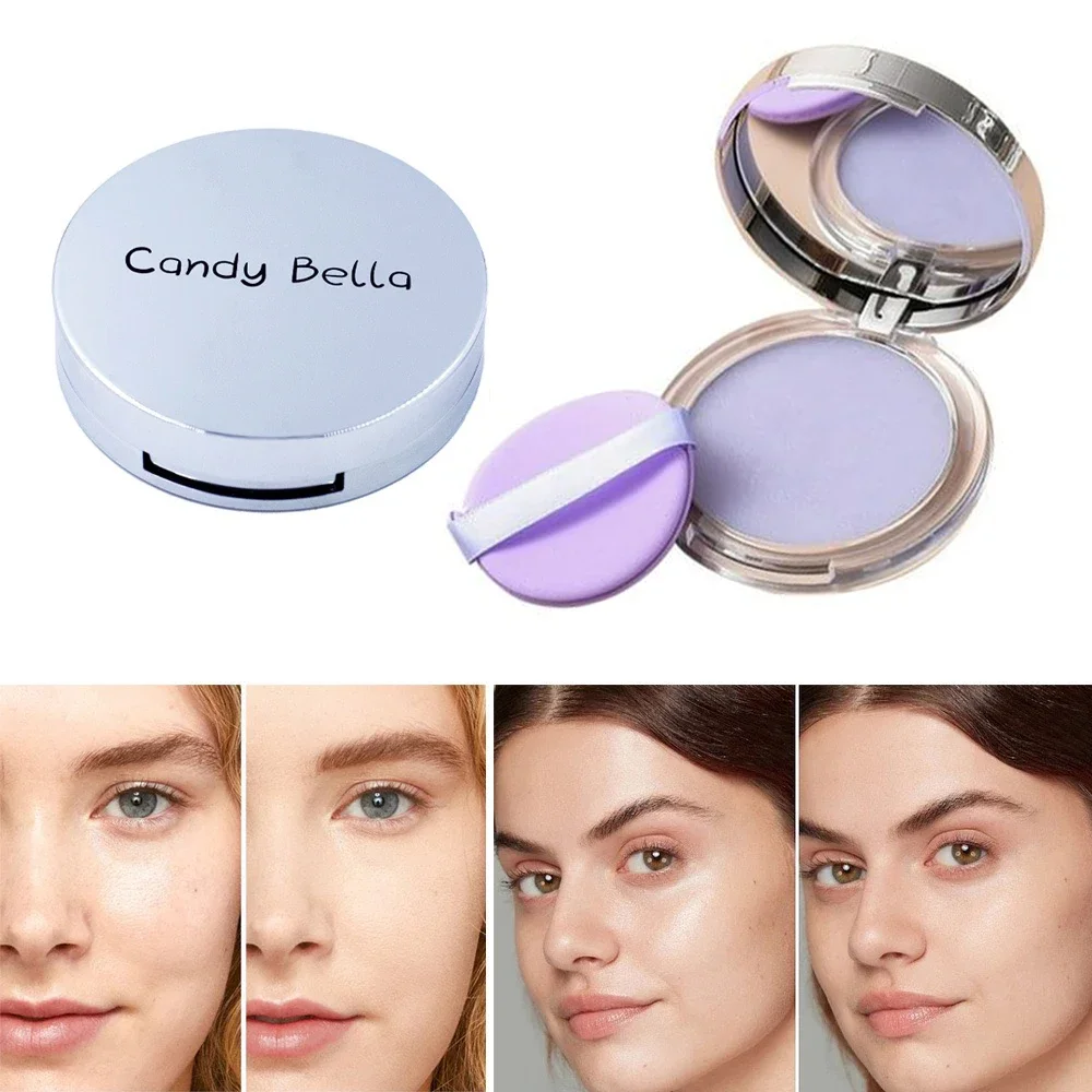 1PC Candy Bella Violet Cream To Powder Skin-friendly Natural Face Long Lasting Oil-controlling Contouring Powder Cosmetics