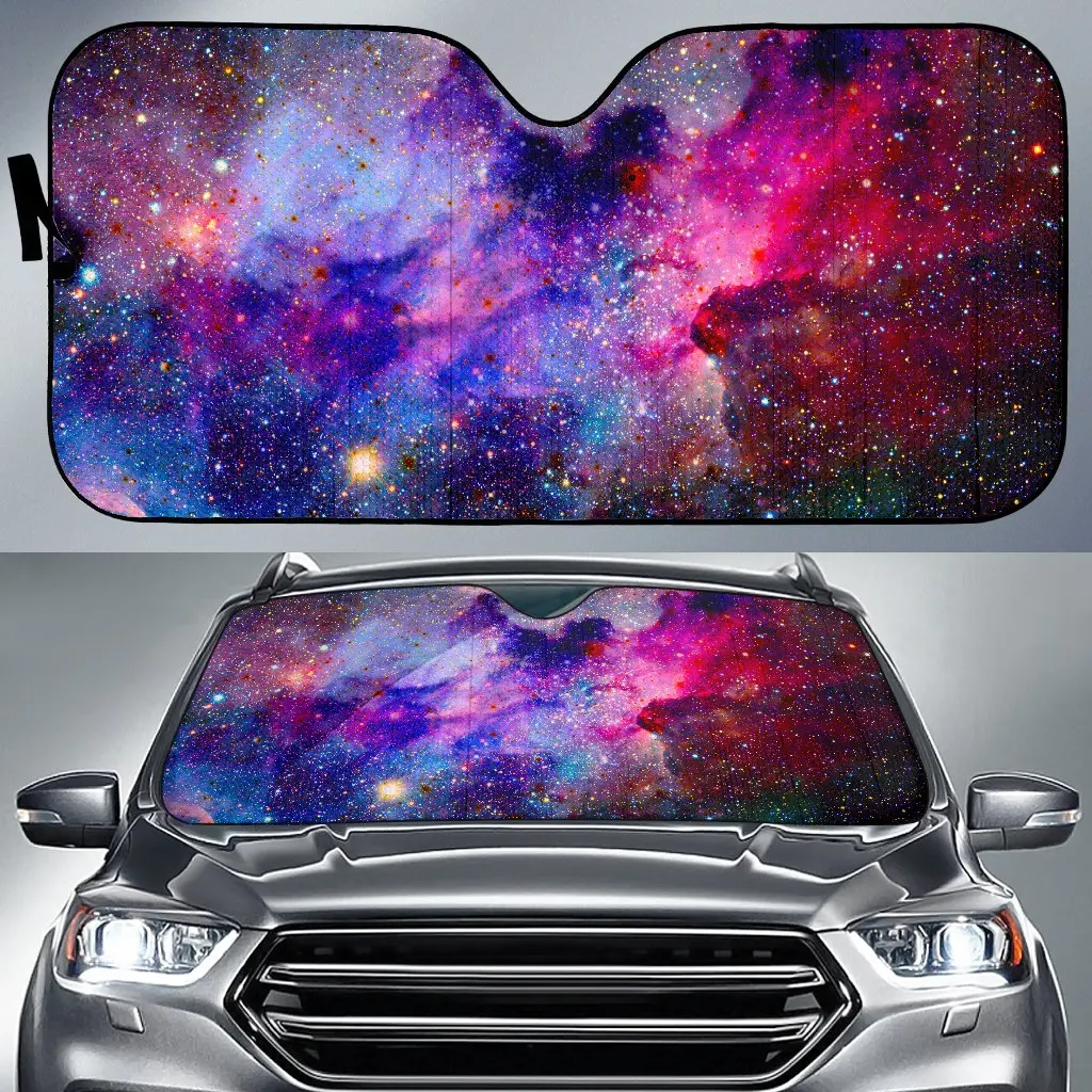 

Colorful Nebula Galaxy Space Print Car Sun Shade