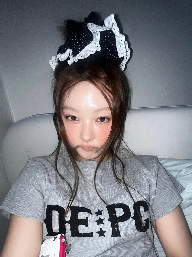 Bla Lace Trim Heavy Embroidery Ballet Sle Hair Ties Cute Large Bow Hair Ba Hair Accories for Ba of Head