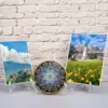 1/12PCS Acrylic Easels Table Top Plate Holder Clear  Plastic Dish Bowl Display Stand Rack Wedding Photo Frame Storage Decoration 6