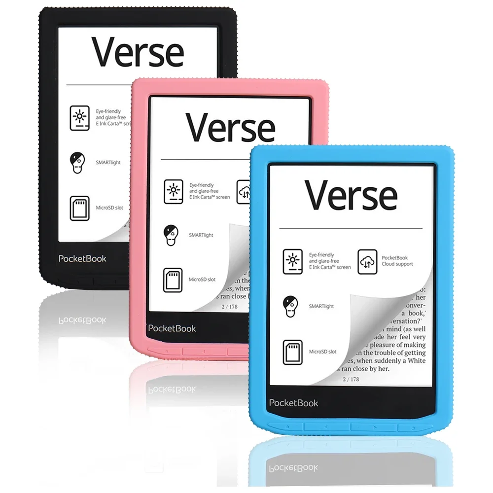 Ereader Cover Ereader Case Slim Soft Silicone Back Cover For Funda PocketBook Verse Pro Case PB634 PB629 6" eBook Shockproof Protective Shell