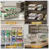 2 Layer Expandable Storage Box Refrigerator Beverage Can Organizer Automatic Rolling Beer Dispenser 5