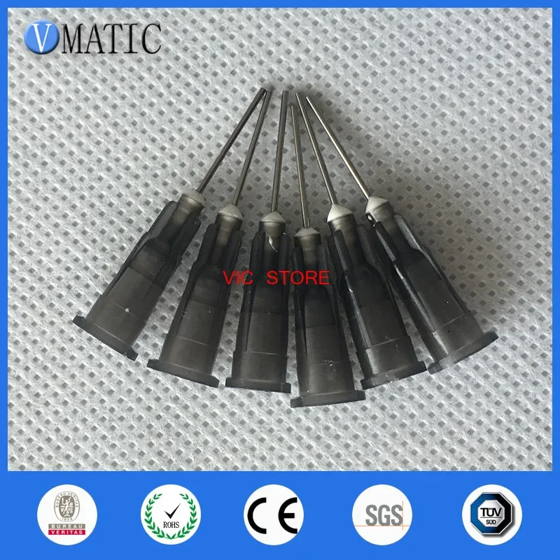 100Pcs 22G 0.5'' 1/2 Inch Pinhead for Dispensing Syringe Glue Dispenser Needle Tip