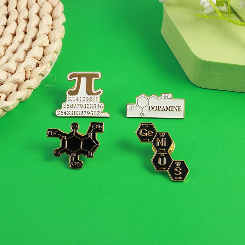 Believe in Science Enamel Brooch Chemical Molecule Test Tube DNA Microscope Eye Medicine Bottle Creative Badge Pins Jewelry Gift