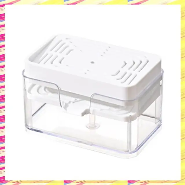 ABJJ อ่างล้างจานตู้ทําสบู่ล้างจานสบู่กดสบู่กล่องฟองน้ําครัวผงซักฟอกคอนเทนเนอร์ 1