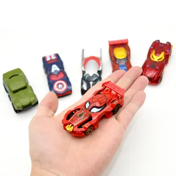 Alloy Avengers Car Batmobile Action Figures – Captain America, Hulk, Ironman, Spiderman Racing Model Toy for Boys 1