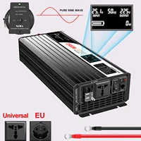 Swipower 1500W 2000W 2500W 3000W onduleur solaire à onde sinusoïdale pure 12V/24V/48V DC à 110V 220V AC écran LCD 4