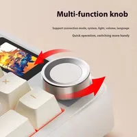 AULA F108 Pro Gaming Mechanical Keyboard Tri Mode Custom Multi-Knob Screen RGB Esports Wireless Keyboard with TFT Smart Display - Image 4