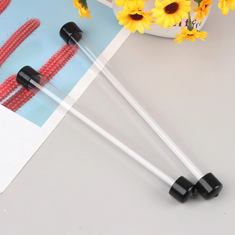 pen holder pen and brush holder pencil case 1PC PVC Clear Storage Tube Rotating Pen Holders Plastic Pen Case Gift Packaging Box Lightweight Cylindrical Tube Container