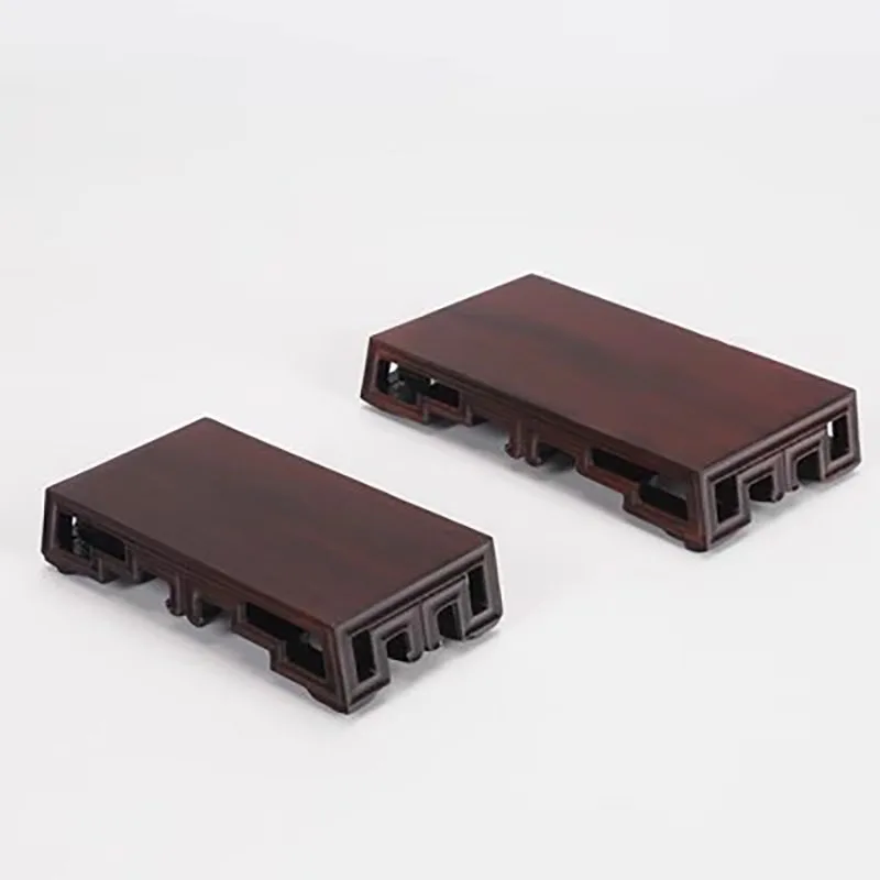 Bonsai, fish tank, jade ware, tea pot, strange stone, Buddha statue, ornament, antique rectangular wood carving base