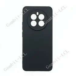 Shockproof Anti - Fall Soft Silicone TPU Case - Original Back Cover for Realme 12 4G (Black)