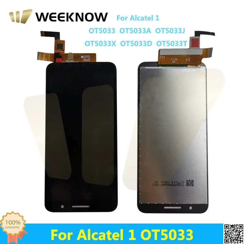 

AAA+High Quality For Alcatel 1 5033 OT5033 5033A 5033J 5033X 5033D 5033T Touch Screen Digitizer+LCD Display Full Assembly Repair
